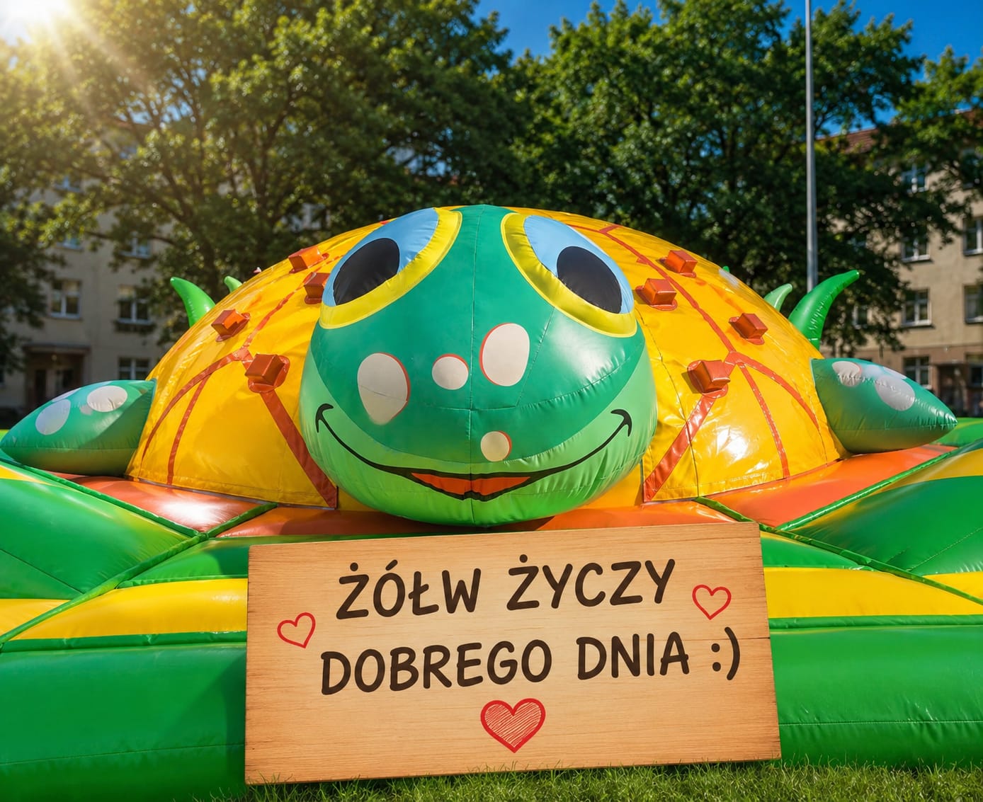 Miękka Góra Żółw - atrakcja dmuchana na wynajem